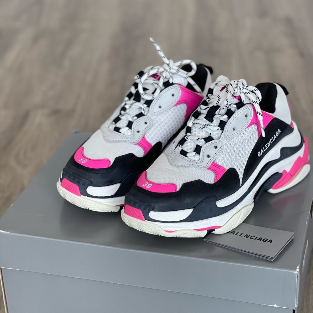 Balenciaga Triple S size 39 pink/black/white